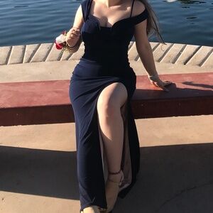 Navy blue dress